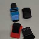 [4 PACK] Wristband for Just-Dance 2026 2025 2024 2023 Nintendo Switch/ for Zumba Burn It Up, Band for Joy-Con Grip, Adjustable Wrist Strap for Adult Teens and Kids, Skin-Kindly (Black Black/ Red Blue)