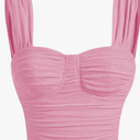 MakeMeChic Women's Bustier Corset Sleeveless Ruched Crop Y2k Tank Tops XL