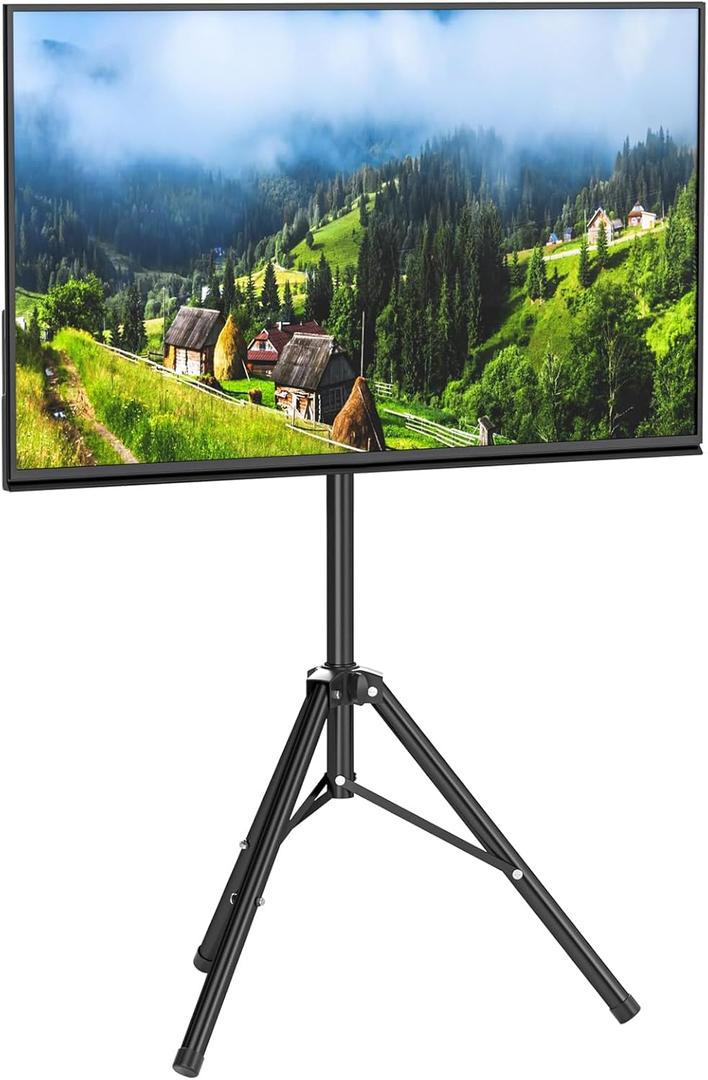 Portable TV Tripod Stand Tilt Mount for 32 to 55 inch LCD LED Flat Screen TV Display Floor Stand