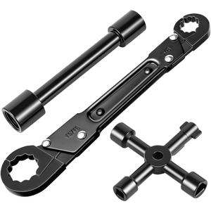 Ponpon Angle Stop Wrench Kit, Plumbing Tools, Angle-on Plumber Wrench for Quick And Hassle-Free Angle Stop And Supply Nut Installations