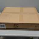 Solid Basketball Rim, Athfiner 18" Basketball Hoop Replacement Wall Mounted Outdoor Indoor Hanging Double Spring with All Weather Net