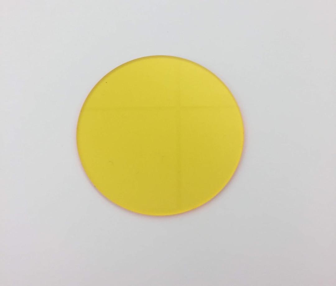 Sibe-R-Plastics Supply - 6 Pack - Colored Transparent Acrylic Plexiglass 1/8" Thick Circles Seasonal Outdoor Decorative Lighting Accents Pick Your Color and Diameter (6 Pack - Yellow, 3" Diameter)