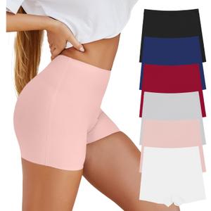 SHARICCA BoyShorts Panties for Women Seamless Soft Boy Shorts Underwear Short Boxer Briefs Anti Chafing Multiple Pack (Black, XL)