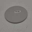 Silicone Bathroom Tray Round Vanity Tray Decorative Soap Holder Kitchen Countertop Organizer Coffee Table Decor for Candle, Perfume, Plant, 9 Inch, Light Grey