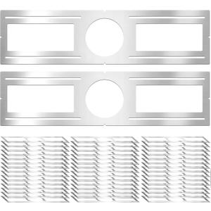 New Construction Mounting Plate, 4 Inch, LED Recessed Lighting Housing Kits, Flat Steel Rough in Bracket Fixture for LED Light Bar, 12PC Shallow Recessed Lighting Housing Plate