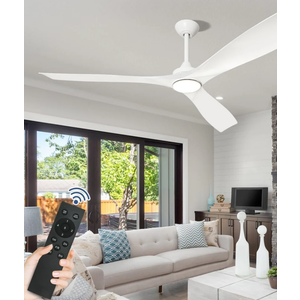 60" Ceiling Fan With Lights and Remote Control - Indoor/Outdoor With 3 Down Rods, Noiseless Reversible Motor for Patio, Living Room, Bedroom