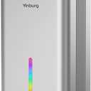 Dehumidifier for Basement (85 OZ, 800 sq ft) Quiet Dehumidifiers for Home, Auto Shut-Off, Sleep Mode, 3 Gear Timer(8H,16H,24H), Small Dehumidifier for Bedroom, Bathroom with Drain Hose(Silver Gray)