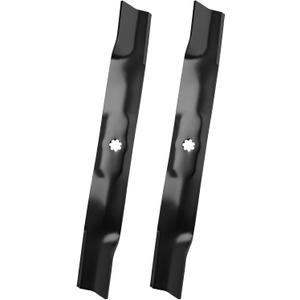 AM141034 Mower Blade for 48'' Deck, Compatible with J OHN Deere D130 D110 D105 D125 X300 Z225 LA135 Z235, Replace M154061 AM137327 M154062 AM141032 M145969, 2 Pack