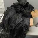 Halloween Decorations, Set of 3 Light Up Witches Holding Hands Witches with StakesVoice Control Witch Glowing Head Waterproof for Outside Garden Statue Decoration Grass Lawn