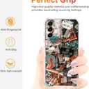 Western Cowboy Cowgirl Case Compatible with Galaxy A14,Retro Country Art Collage,Trendy Soft Bumper TPU Case for Samsung Galaxy A14