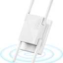 WiFi Extender WiFi Booster 1200 Mbps Dual Band (5GHz/2.4GHz) WiFi Extenders Signal Booster for Home, Internet Extended Booster WiFi Repeater (White)
