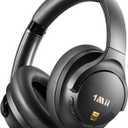 1Mii Y8+ Hybrid Active Noise Cancelling Headphones, 100H Ultra Playtime, Bluetooth 6.0 Over Ear, Wireless Hi-Res Audio & Deep Bass, Comfort for Travel & Home Office, AI Chat & Custom EQ via APP, Black