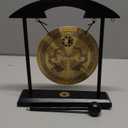 Zen Art Brass Feng Shui Desktop Gong for Home Office Table Decor Collectible Figurines