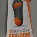 Sof Sole Insoles Men's ATHLETE Performance Full-Length Gel Shoe Insert (7-8.5, Orange)