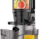 Cold Press Juicer - Masticating Juicer with 5.5" Feeding Chute, Fit Whole Fruits and Vegetables, Auto-cutting Auger, Easy to Clean, Black