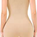 Strapless Shapewear for Women, Full Shape Wear Tummy Control Bodysuit, Seamless Slimming Body Shaper Nude, Medium