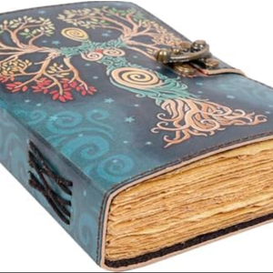 SH SHIFAA HANDICRAFT Blank Book Journal With Lock Clasp Prop Vintage Handmade Leather, Antique Supplies, Notebook Daily (13x10)