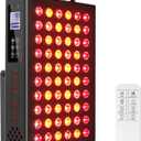 Red Light Therapy for Face and Body, Infrared Light Therapy with Timer & Remote Control, Quad Wave 660nm 850nm 630nm 940nm Near Infrared Light Therapy Panel Portable Dual Chip LED Device for Body