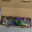 WELL KNOWN Artificial Flowers Bouquet, Fake Flowers for Vase, Silk Faux Flowers DIY Table Centerpieces for Wedding, Dining Room, Kitchen, Office, Farmhouse, Mother's Day Decor & Gift (Violet Pink)