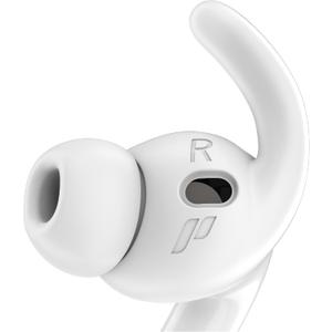 Proof Labs 4 Pairs for AirPods Pro 3 Ear Hooks Covers [Added Storage Pouch] Anti Slip Ear Tips Accessories Compatible with Apple AirPods Pro 3rd Generation (White)