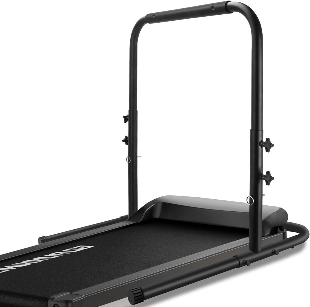 Walking Pad Handle bar Attachment  Treadmill Stand & Accessories for Extra Stability and Support, (45.2in_High_Black)