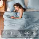 Full Comforter Set Prewashed Lightweight Quilted Bedding for All Season