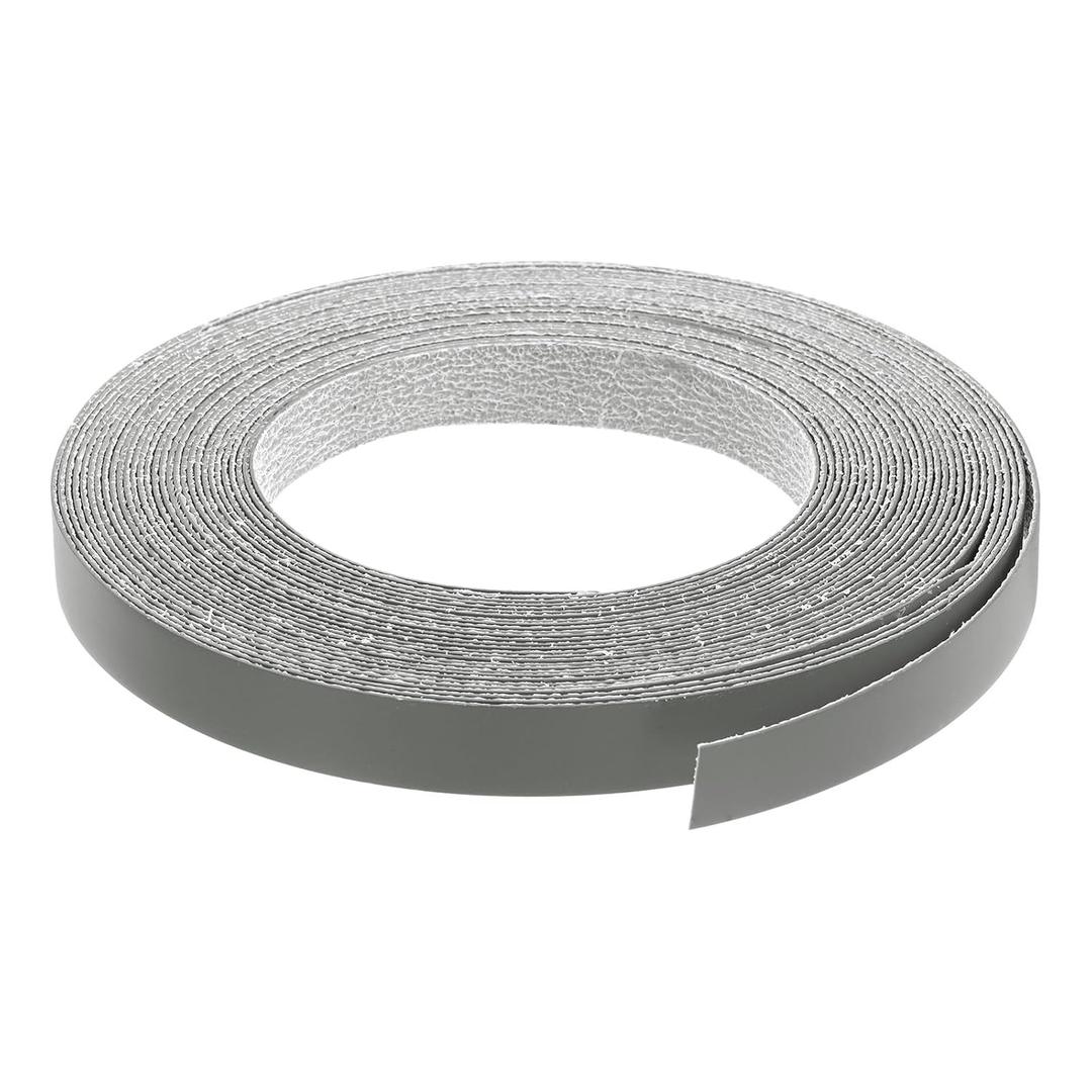 uxcell Edge Banding, 3/4 Inch x 50ft Pre-Glued Veneer Edging Iron-on Flexible Edge Banding for Cabinet Repair Furniture Restoration, Dark Gray