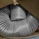 2-1/2"x10'Dust Collection Hose,2 1/2 Inch Dust Collection Tube with 304 Stainless Steel Hose Clamps,PVC 2.5 Collector Flexible Tube- Puncture Resistant