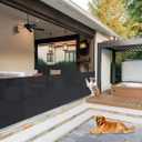 180 Inch Retractable Baby Gates - 41" Extra Tall Extra Wide Mesh Dog Gates for Large Openings Indoor(Black)