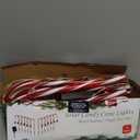 Joiedomi 12 Pcs Christmas Candy Cane Pathway Markers Lights, 12 Stakes Lights with Warm White, Waterproof Outdoor Decorations for Holiday Xmas Indoor,Yard,Patio,Garden,Walkway