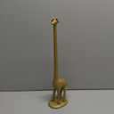 WallCharmers Gold Paper Towel Holder, Metal Toilet or Kitchen Paper Holder for Floor or Countertop, Gold Giraffe
