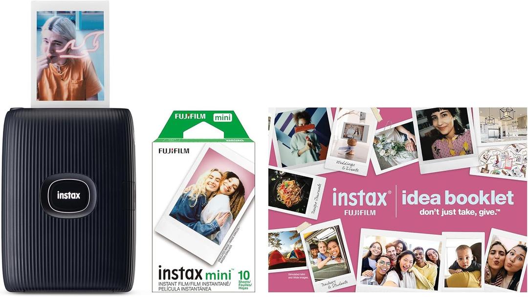 FUJIFILM Instax Mini Link 2 Smartphone Printer Bundle 2025 - Space Blue