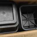 Bed Risers 12 inch Heavy Duty, Elevation in Heights 1,2,3,4,5,6,7,8,9,10,11,12 Inch Adjustable Furniture Risers for Chair Table and Desk Legs Lifting (4 Pack, Black) (Square)