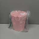 Wastebasket, Hollow Flower Shape Plastic Lidless Wastepaper Baskets Trash Can - M - Pink