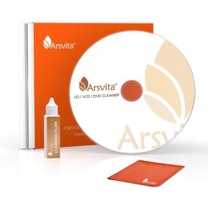 Arsvita Laser Lens Cleaner Disc Cleaning Set for CD/VCD/DVD Player, Safe and Effective, ARCD-02