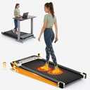 FUNRAY Versatile Walking Pad Treadmill with Incline - Dual-Sided Under Desk Treadmill with Foot Massage,2 in 1 Walking Machine for Home/Office with 330LBS Weight Capacity