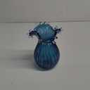 8inch Blown Glass Bubble Vase Collection Modern Art Flower Vase Decoration for Home Decor Living Room,Office,Centerpiece,Table and Wedding,Blue