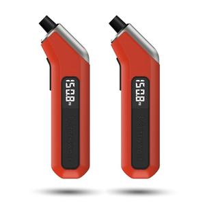 ETENWOLF Digital Tire Pressure Gauge 2 Pack, Industrial Tire Gauge 3-200 PSI, Calibrated to ANSI B40.7 Grade 2A(Plus-Minus 0.5%), Air Pressure Gauge with Replaceable AAA Batteries (Vivid Orange)