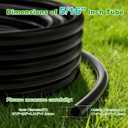 50FT 5/16" Drip Irrigation Tubing and 4 Packs 4-Way Quick Coupler, Push-to-Connect Fittings- DIY Garden Irrigation System, Misting, or Blank Distribution Tubing for Any Gardening Project