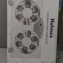 HOLMES 9" Twin Digital Window Fan, Reversible Airflow Blades, In/Out Exchange, 3 Speeds, Built-In Extender Panels, Ideal for Home, Bedroom or Office, Remote Control, White