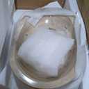 Pufihoby Natural Stone Bathroom Vessel Sinks, Hand-carved Modern Rustic Bathroom Sinks, Canoe Shape Vessel Sink