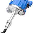AiYiGu HEI Ignition Distributor with 65K Coil 7500 RPM Compatible with Small Block Ford SBF 5.8 L 351W Windsor 8 Cylinder One Wire Installation, Blue Cap