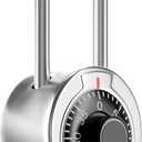 FIGODE Locker Lock, 2 in. Combination Lock, Keyless Long Padlock for Gym and School Lockers, Black Dial Lock, 5 Pack