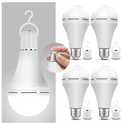 Emergency-Rechargeable-Light-Bulb, Stay Lights Up When Power Failure, 1500mAh 15W 80W Equivalent LED Light Bulbs for Home, Camping, Tent (E27, with Hook) 2 Pack