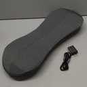 3-in-1 Electric Back Massager with Heat, Vibration and Traction, Triple Fusion Back Massager Bed and Chair Use, Lumbar Support Pillow for Lower Back Comfort and Spine Support (Gray & Red)