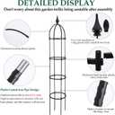 WellSign Obelisk Trellis for Climbing Plants Outdoor 6.6ft, Garden Tower Trellis for Potted Plants Indoor with Twist Tie, Clips and Butterflies Rustproof Coated Metal Support for Vines Rose 2Pack