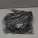 islewire 50 FT 3 Outlet Outdoor Extension Cord Waterproof, 16/3 SJTW Black Extension Cord with Multiple Outlets, Heavy Duty 16 Gauge 3-Prong Grounded Power Cable for Garden and Home Use, ETL Listed