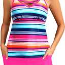 Talisea Tankini Swimsuits with Shorts - Women Two Piece Bathing Suit with Pockets Swimwear 2025 (S)