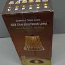 Liliful 1 Pcs Cordless Table Lamp Rechargeable Touch LED Small Gold Portable Battery Operated USB-c Desk Lamp 3 Color Dimmable for Bedroom Living Room Dining (Gold,Classic Style)