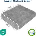 Seat Cushion for Office Chair, 19 x 17 x 4 Inch, Grey-19*17*4 Inch